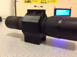Picatinny Rail Flashlight Mount - 25mm hole