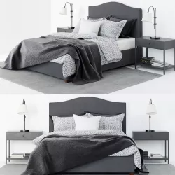 Pottery Barn Raleigh Bed 3D model