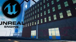 Realistic Building and road 3D model