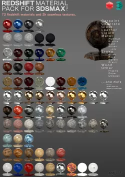 REDSHIFT MATERIAL PACK FOR 3DSMAX VOL1  3D model