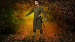 Rigged Viking Character Low-poly  3D model