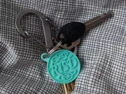 RISD logo keychain
