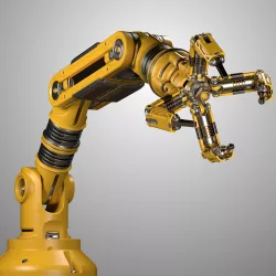 Robotic Arm Rigged and Animated 3D model