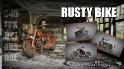 Rusty Bike 3D model