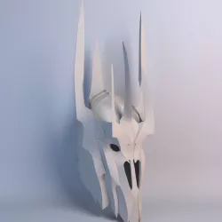 Sauron Helmet Lowpoly Model Low-poly  3D model