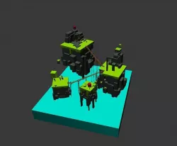 scene Low-poly  3D model