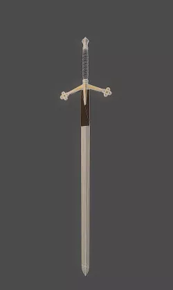 Scottish Claymore Low-poly  3D model