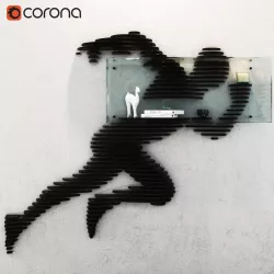 SHELF RUNING MAN 3D model