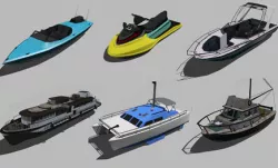 Ship Models  Low-poly  3D model