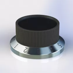 Skirted Knob With Numerals
