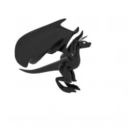 Small Flying Dragon Low-poly  3D model