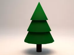 Small Pine Tree Low Poly Game Model Low-poly  3D model