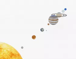 Solar System Animated Low-poly  3D model