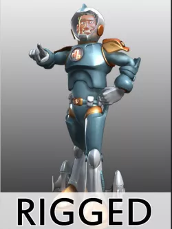 Spaceman Rigged 3D model