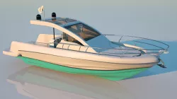 Speed boat base shape 3D model