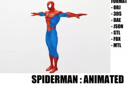 Spider Man Low-poly  3D model