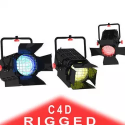 Studio Light Gobo filter 3D model