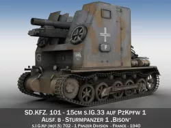 Sturmpanzer1 - Bison - 1 PzDiv 3D model