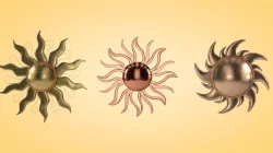 Sun - Wall Decoration 3D model