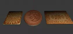 Sweet Cookies p-1 3in1 Low-poly  3D model