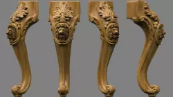 Table leg 3D model