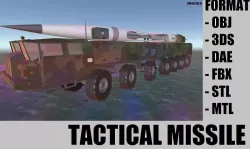 TACTICAL MISSILE 3D model