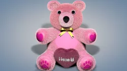 Teddy Pink Bear 3D model