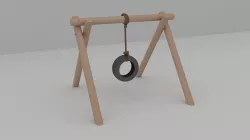 Tire swing 3D model