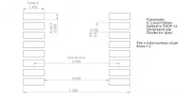 TSSOP/ SSOP/ TSOP/ SOIC/ SOP/ SOJ/ SMT parametric land pattern