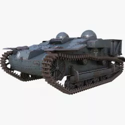 UE Tractor German Mental Ray 3D model