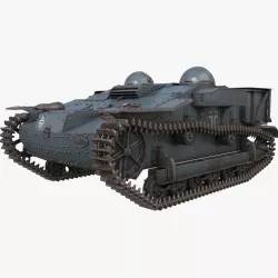 UE Tractor German Vray 3D model