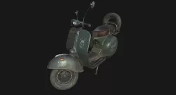 Vespa GS Low-poly  3D model