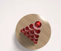 Wine Glass Pyramid
