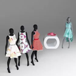 women fashion 3d models 3D model