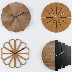 Wood Clock 3D model