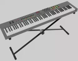 3D model MIDI Keyboard Controller - 88 Key Digital Piano 3D model