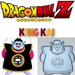 Amazing Dragon Ball Character King Kai Cookie Cutter Decoration 3D model