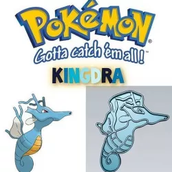 Amazing Pokemon Kingdra Cookie Cutter Stamp Cake Decorating  3D model