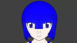ANIME GIRL IN BIKINI  3D model