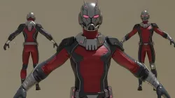 Ant Man Fortnite Skin T-Pose RIGGING Low-poly 3D model