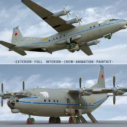 Antonov An-12B 3D model