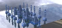 Anubis Temple Archway gate bridge 3D model