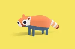 Bambu the Red Panda - Quirky Series Low-poly 3D model