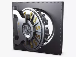 Bank Vault Door v 2 3D model