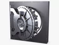 Bank Vault Door v 3 3D model