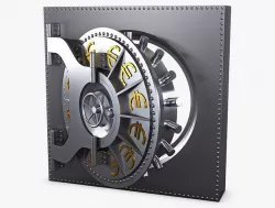 Bank Vault Door v 4 3D model