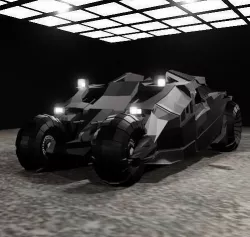 Batmobile and batcave  3D model