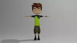 Ben 10 Reboot Version 3d Model Low-poly 3D model