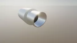 Big Car Exhaust Pipe Low-poly 3D model