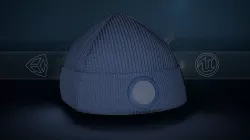 Blue Beanie Low-poly 3D model